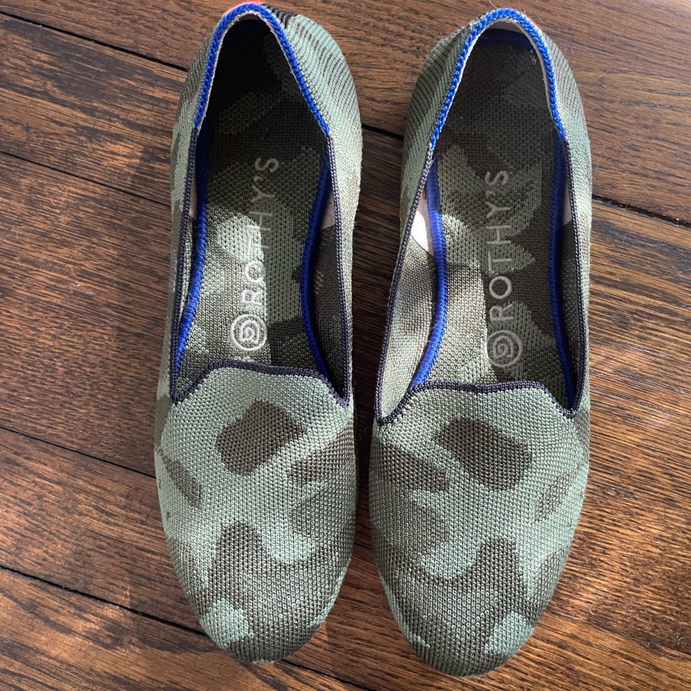 Rothy's Camouflage Green Women's Loafers